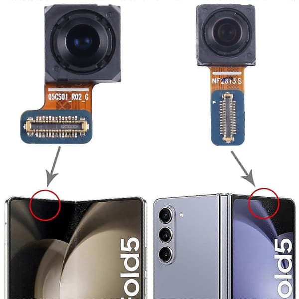 Til Samsung Galaxy Z Fold5 KOMPATIBEL Sekundær Skærm Front Kamera