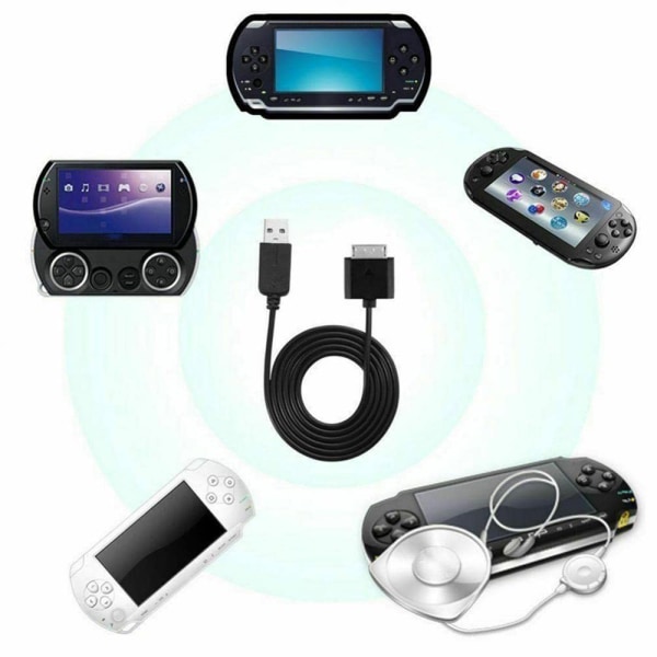 PS Vita 1000 PSV1000 Datakabel til synkronisering og opladning - Tilbehør - Sort