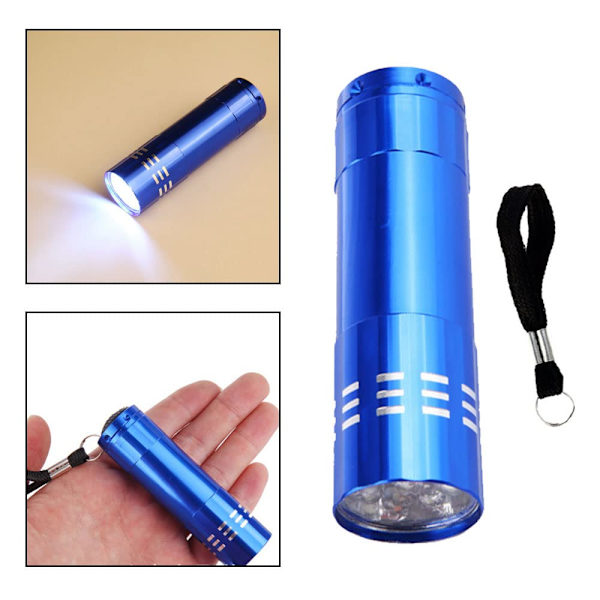 3 stk. LED Mini Lommelygte Lille Lommelygte Pen Lille Nøglering Lommelygter Lommelygte til Camping Udendørs Nødsituation Hverdagens Lommelygter (Uden Batteri)