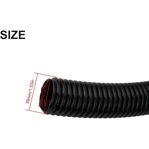 Extra Lång Universell Dammsugarslang - 32mm - Extra Lång Universell Korrugerad Dammsugarslang (2 Meter)