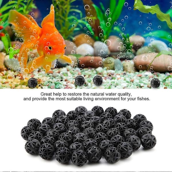 Bio Porös Filter Biokemiska Bollar 36mm för Akvarium Dammfilter - 50st