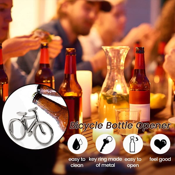 2 st Cykelformade kapsylöppnare i metall