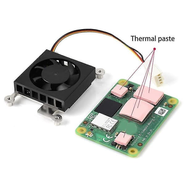 Til Raspberry Pi Compute Module 4 (Cm4) Dedikeret Lav Støj 3007 Køleventilator