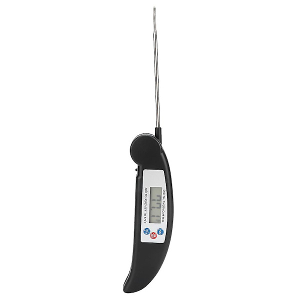 Vikbar Vattentät LCD Digital BBQ Grill Termometer Kök Matlagning Mat Termometer