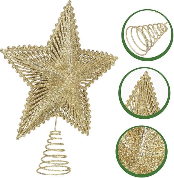 Juletretopp stjerne wire juledekorasjon juletretopp stjerne ornament