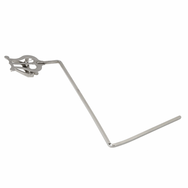 Sølvmetall Tuba Marching Lyre 3 Vertikale Nøkler Musikkark Klippholder