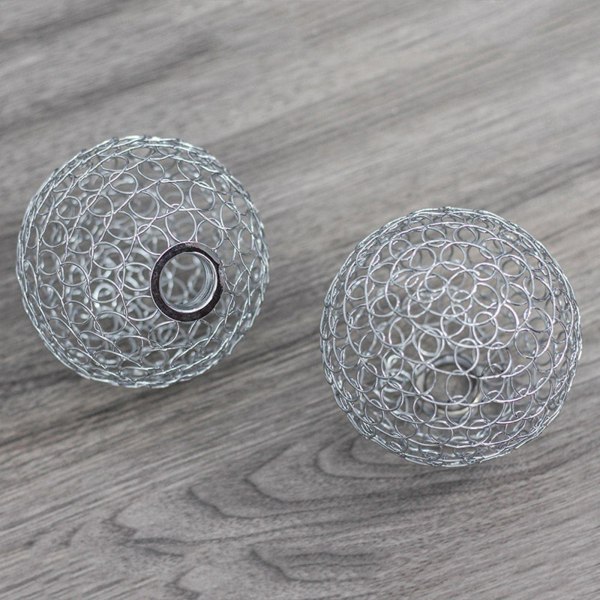 Klassisk globus lampeskjerm taklampe hul ut lysekroner anheng lys metall for bordrom gulvlampe droplight（10cm）