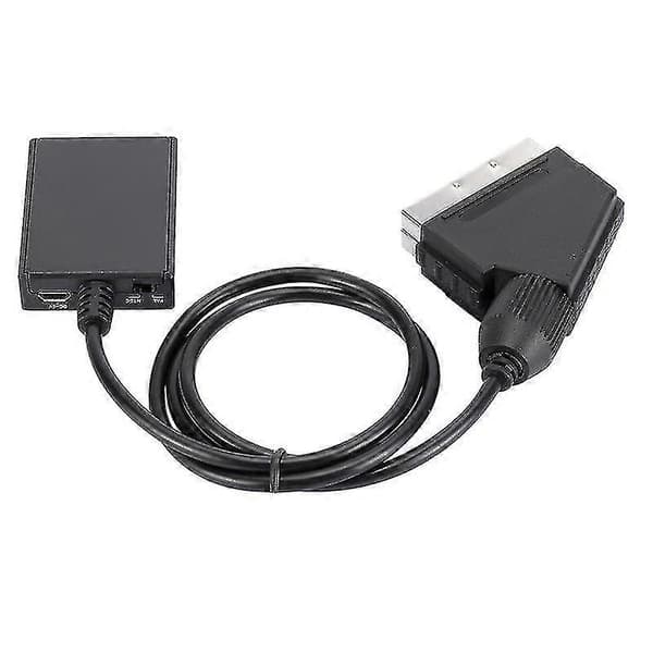 HDMI till Scart-omvandlare 1080p HD-ljudvideoadapter för HDTV DVD Sky Box Stb