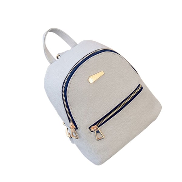 Mini ryggsäck för kvinnor Fashion Shoulder School Backbag -Grå