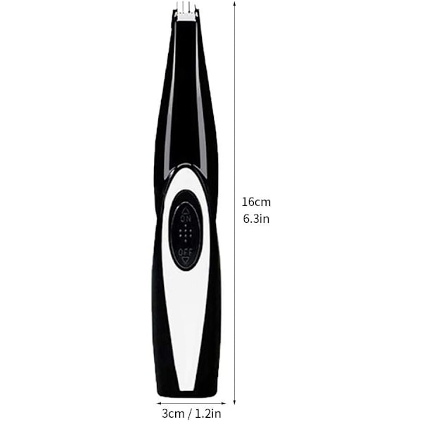 Lemmikkieläinten karvanleikkuri USB-ladattava vähämeluinen koira kissa