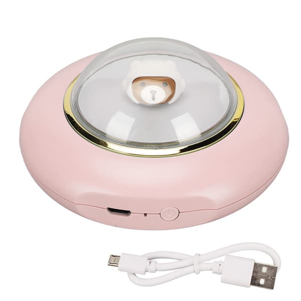 Elektrisk håndvarmer, lommehåndvarmer sød rummand til udendørs (Pink)