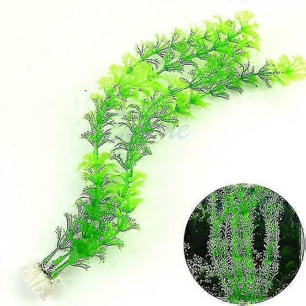 Gratis 1 Plast Kunstgress Dekorasjon Akvarium