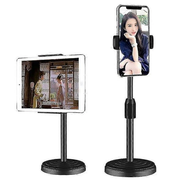 Justerbart Tripod Desktop Stand Skrivebordsholder Selfie Stick Mount til Mobiltelefon