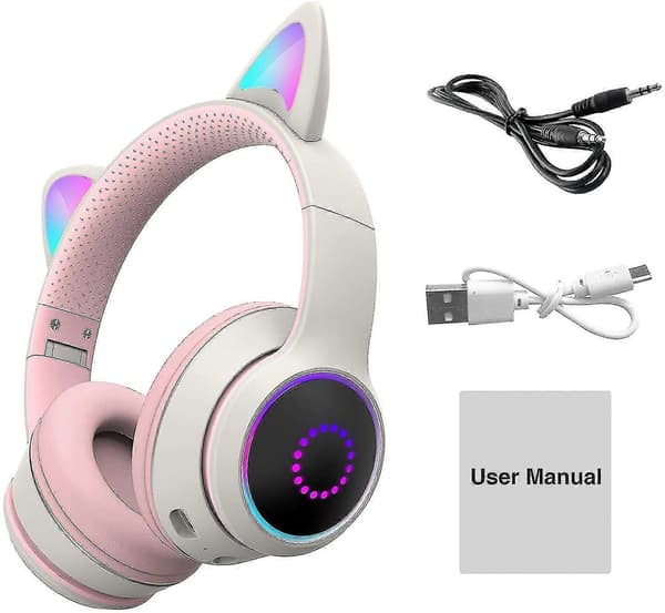 Headset Trådløst Bluetooth Headset - Pink