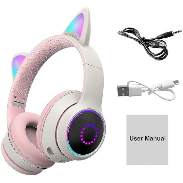 Headset Trådlöst Bluetooth Headset - Rosa