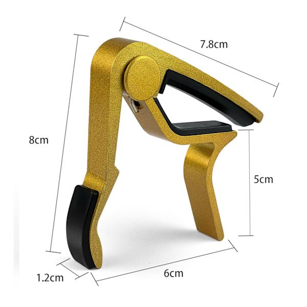 Hurtigudløsning Capo til guitar, til elektrisk guitar (Capo-Golden)