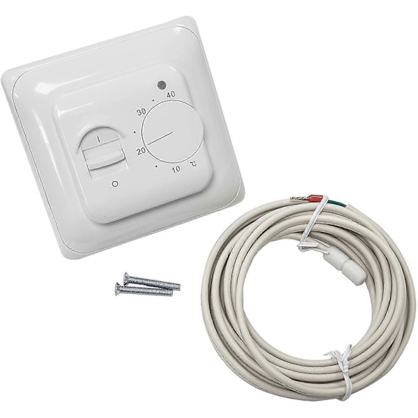 Elektrisk gulvvarme AC 220V 16A Sonde, Mekanisk gulvvarme termostatregulator, Manuell romtermostat