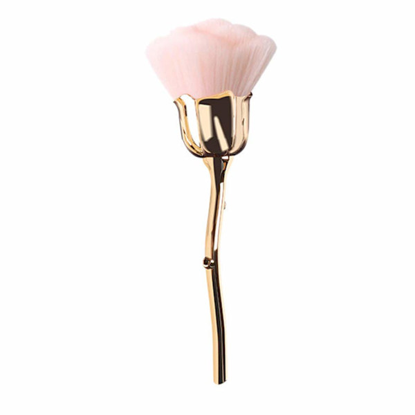 Nagelkonst Dammborste Manikyr Roshuvud Design Mjuka Borst Blush Puderborste Manikyrverktyg