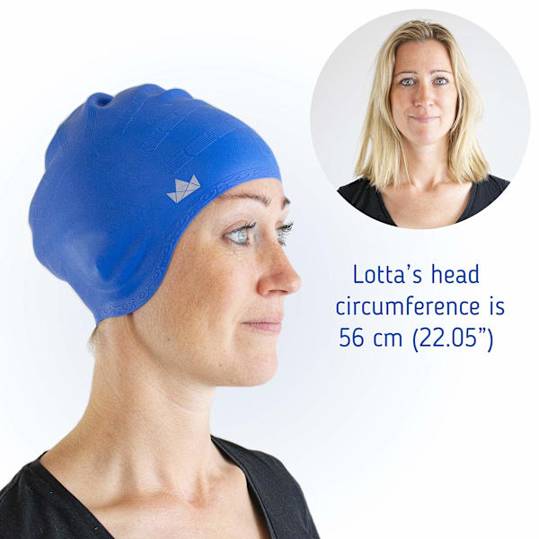 Silikone Langt Hår Svømmehætter til Voksne med Øre Lomme 2stk
