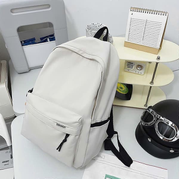 Ryggsäck Utomhusryggsäck Ryggsäck Stor Kapacitet Ryggsäck Studentryggsäck white