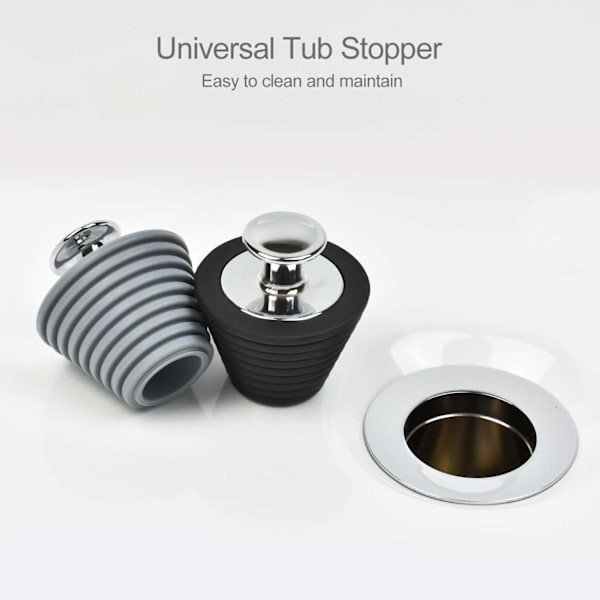 2-pack universell badpropp, lämplig för 25mm-47mm avloppshål