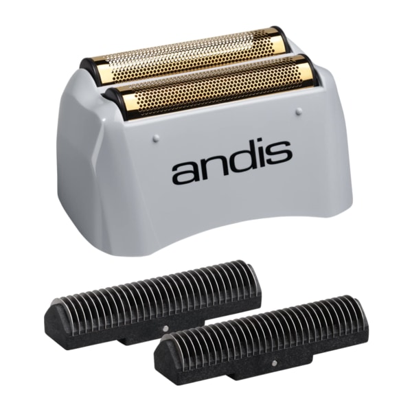 Pro Shaver-erstatningsfolie og -kutter - Kompatibel med Andis-modeller, Super Soft Gold Titanium Cutters