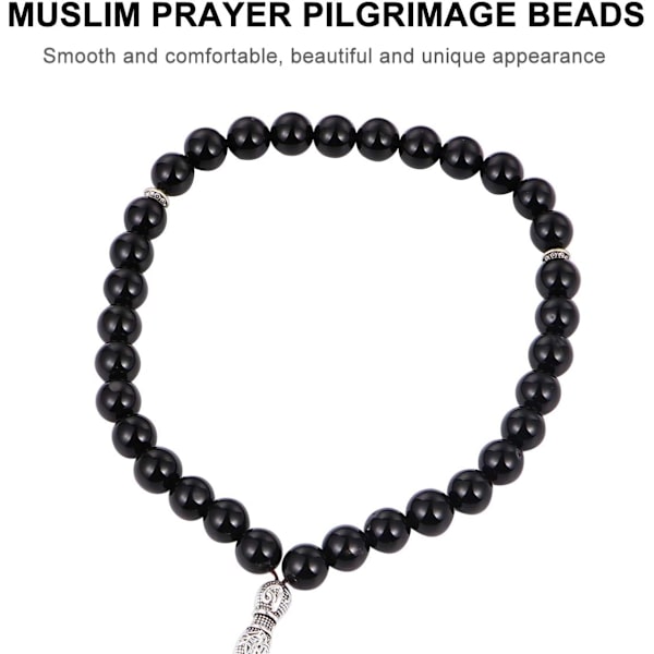 Muslimske bønnekæder Tasbih Zikr-kæder Tasbih 33 bønnekæder Islam bøn rosenkrans perler islamisk religion Eid Ramadan gave