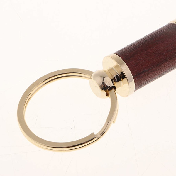 Röd trä kolfiber klistermärke rostfritt stål cigarr Punch Metal Cutter Bullet Style med nyckelring
