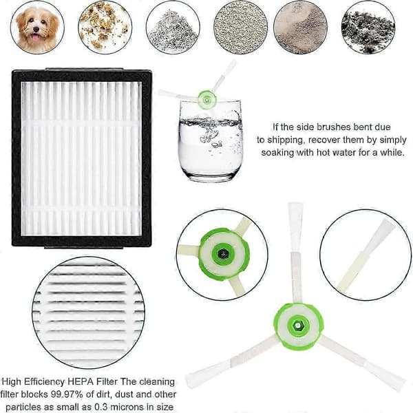 Reservedeler Kompatible for iRobot Roomba Combo j7+/Plus Robot