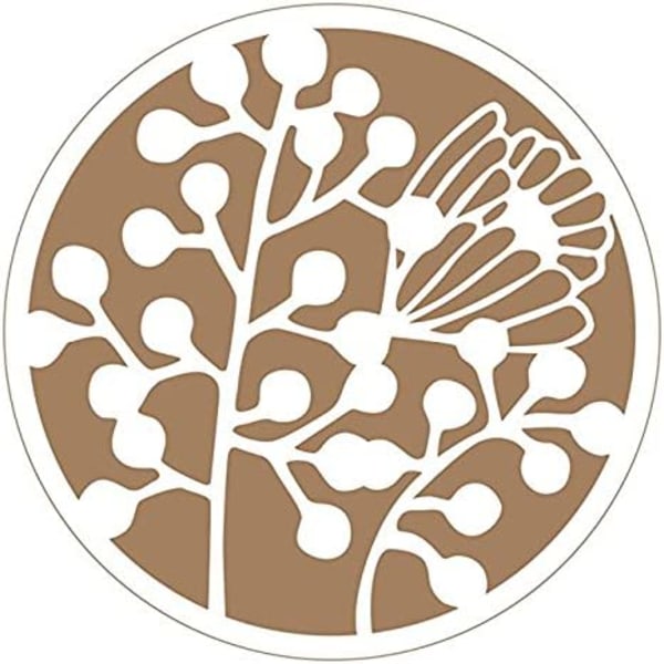 Kreativ DIY plaststencil 8 delar växtblommönster