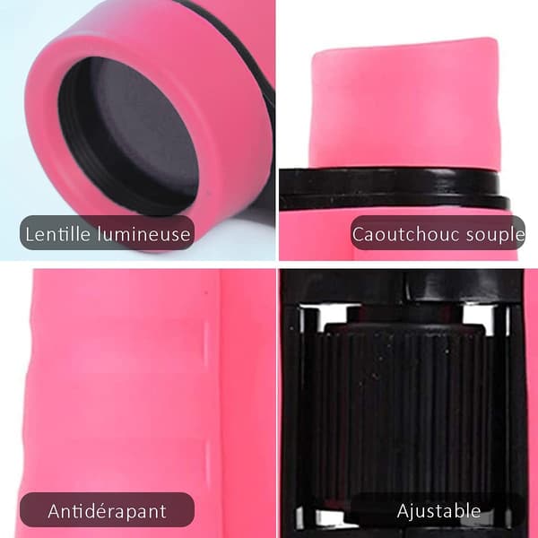 Kikkert for barn, sammenleggbar minikikkert, jente, gutt (rosa)