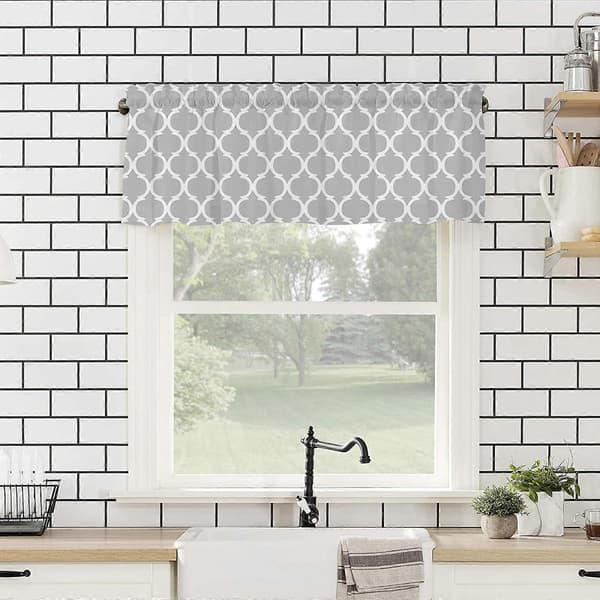 Modetryk Kort Gardiner Valance 137x45cm Lysblokerende til Hjemmebrug
