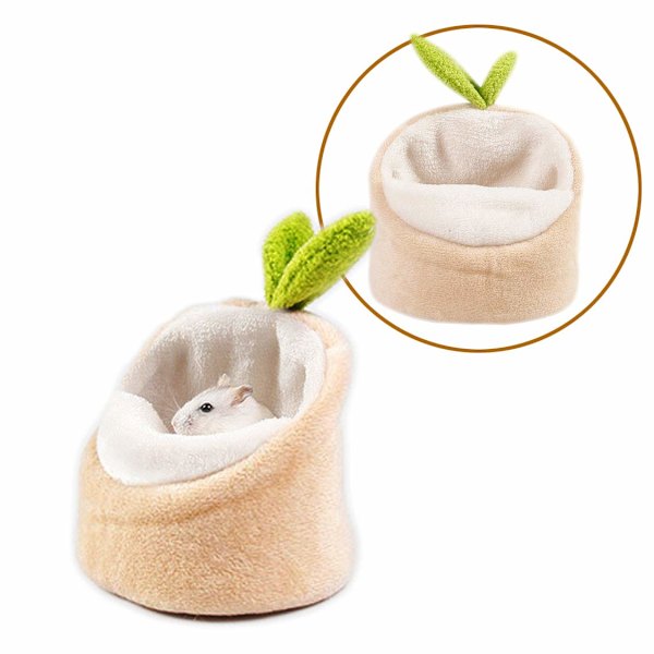 Mjuk Liten Djurbädd Hamsterbo Muspåse Hängmatta Sockerglidare Gömställe Burtillbehör Sängkläder för Gerbil Degu Guldhamster Igelkott