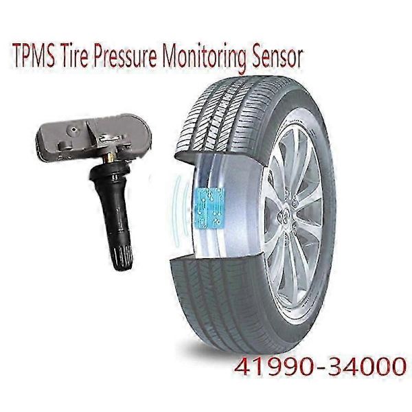 1 st Bil TPMS Däcktryckssensor 41990-34000 433MHZ för Scangyong Actyon Korando Rodius System Sensor.