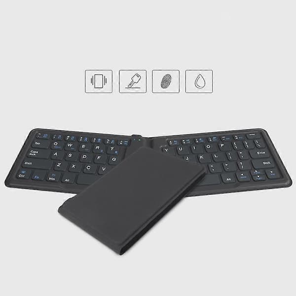 64 tangenter Vikbart Bluetooth-kompatibelt Platt Trådlöst Mini-tangentbord för Mobiltelefon