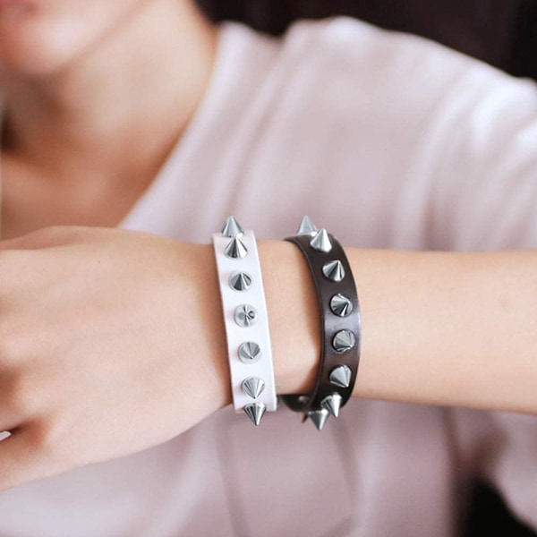 Kon Spikar Skruvback Nitar 200set Punk Cool Nitar Punk Nitar för Kläder Skor Lädertillbehör DIY Hantverk (Silver)