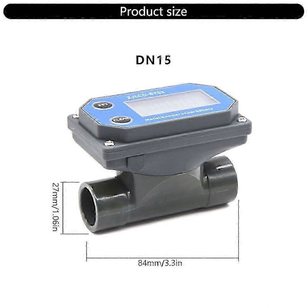 DN15-DN80 Presis Digital Flowmeter LCD-Skjerm For Effektiv Vannhåndtering