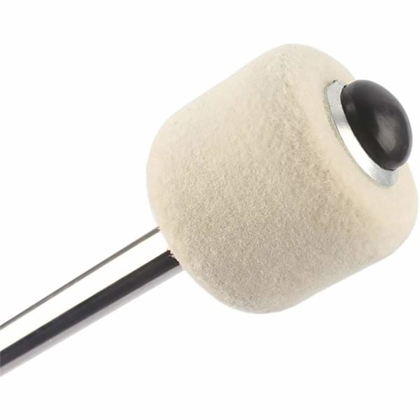 2 stk Bastromme Mallet Drum Stick med Uldfilt Hoved Percussion Accessory