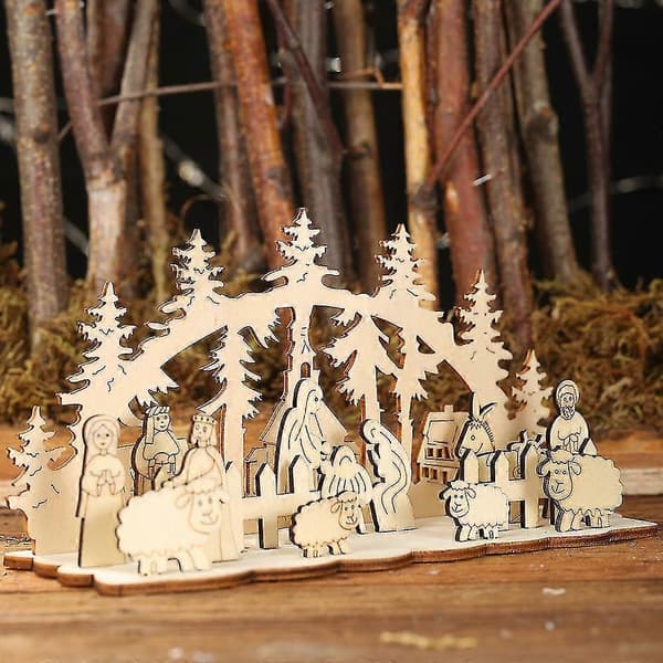 Julepynt, Julebordpynt, Juletræ af træ, DIY juletræer