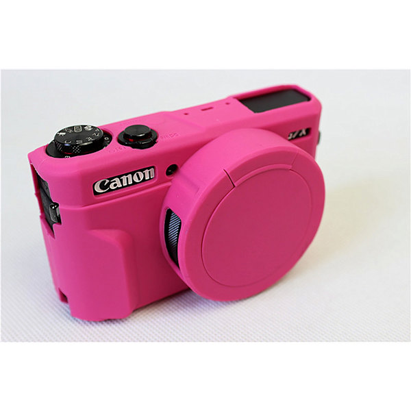 Silikoni irrotettava objektiivin suojus Canon G7x Mark ii Magneta