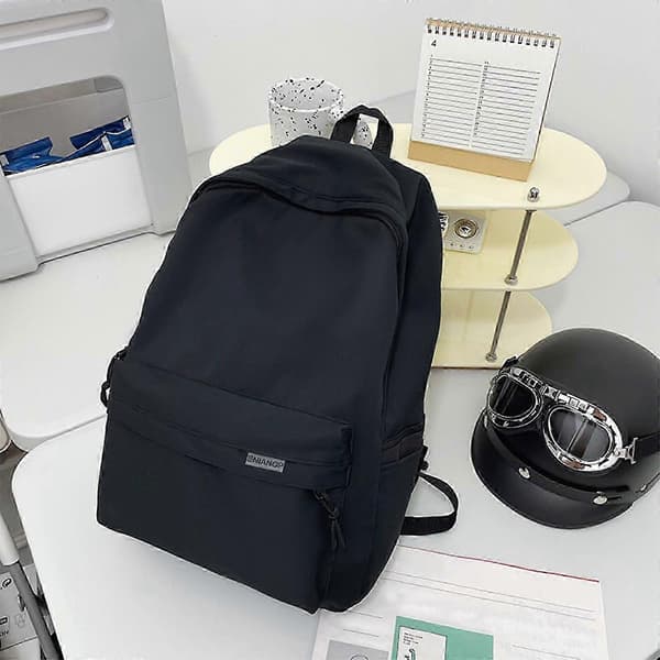 Ryggsäck Utomhusryggsäck Ryggsäck Stor Kapacitet Ryggsäck Studentryggsäck black