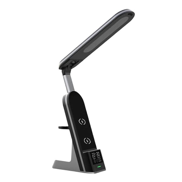 Bordlampe Trådløs Oplader USB Opladning LED Skrivebordslampe Skrivebordslys