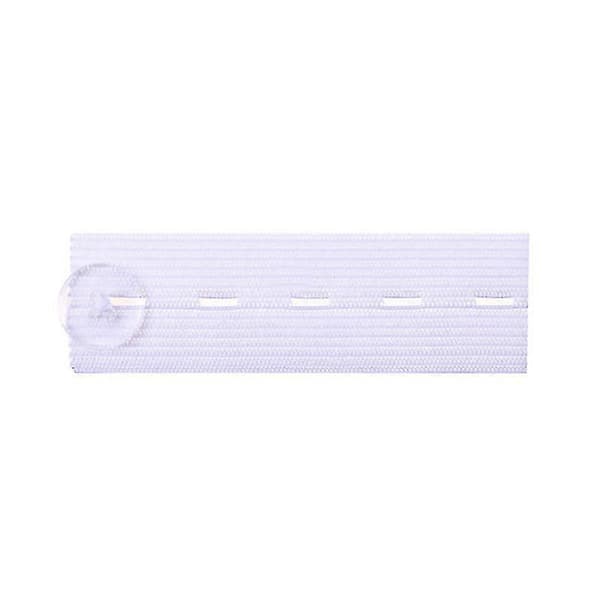 2 st Midjeförlängare Bälte Culottes Jeans Elastisk Knappförlängare, Vit Och Blå, Bredd 2,5 cm, Längd Cirka 8,2 cm