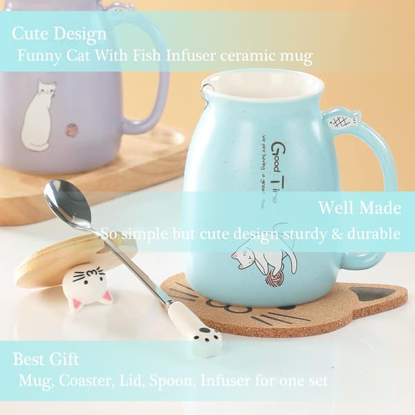 Out of the blue Svart mugg, Matematik, ca. 13 x 11 cm, stengods, i presentförpackning