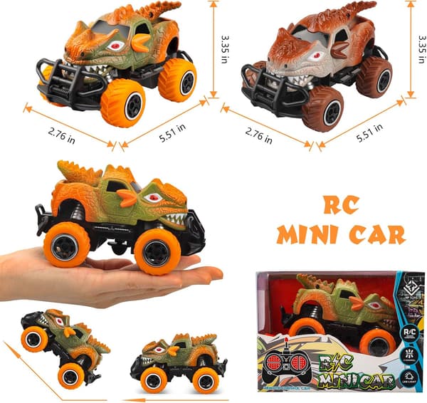 Dinosaurleker Bil RC Truck, 1/43 Skala