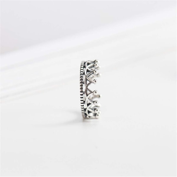 Solid 925 Sterling Silver Ring, Justerbar Vintage Silver tumring, Ändra storlek på Celtic Knot Infinity Open Finger Ringar, Silverringar för kvinnor Herr