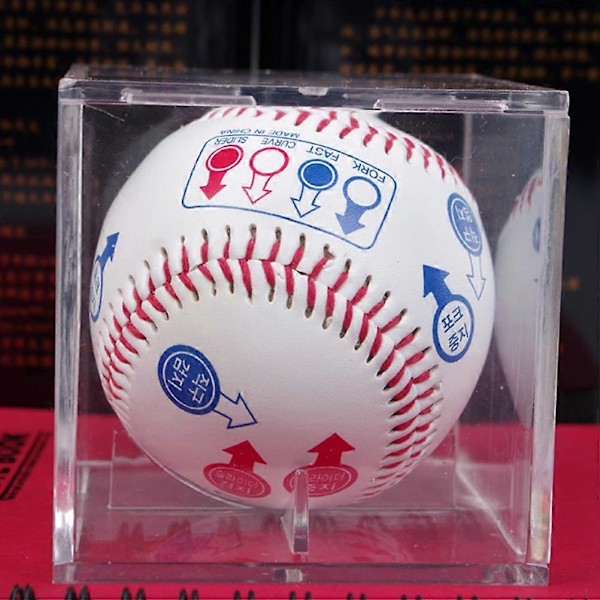 Akryl Baseball Display Box Tennisboll Transparent Case för Souvenir Förvaring Boxhållare UV-skydd Dammsäker