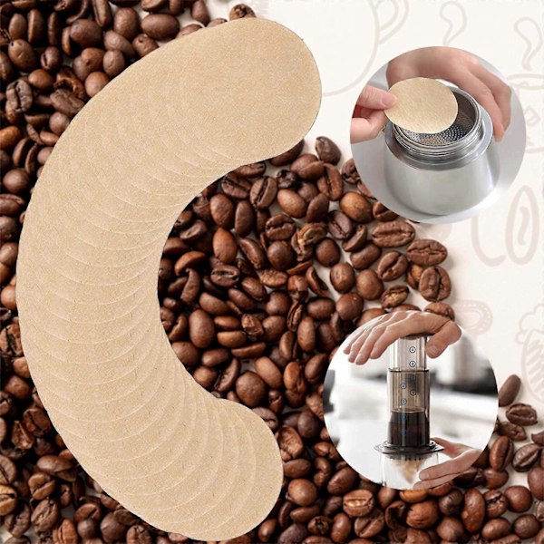 Ubleget Kaffe Filterpapir Rundt Kaffe Filter Kaffe Filter Håndfilterpapir 600stk