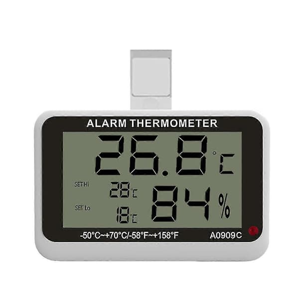 Termometer Hygrometer LCD Display Digital Måler Høj/Lav Temperatur Alarm