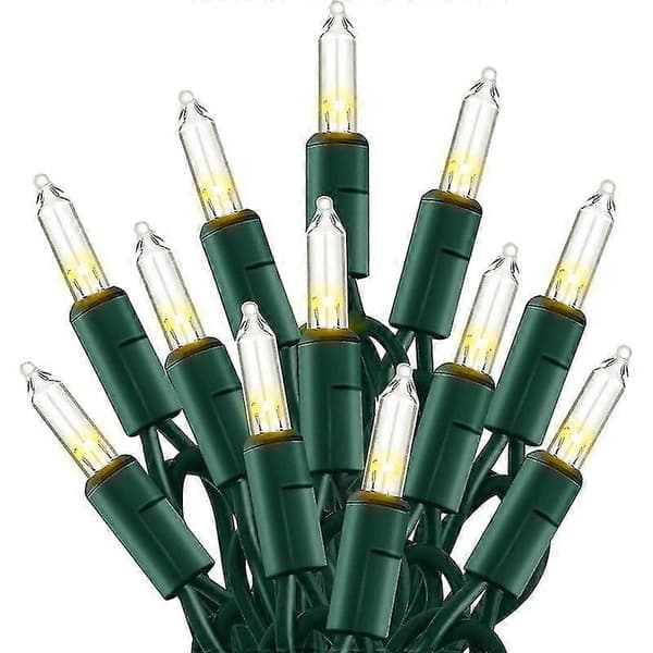 Mini lyslenke til jul, 50 LED-lys med UL-sertifisering White